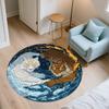 Double Tigers Pattern Round rug,Carpet Rug for Living Room Bedroom Playroom ,Non-slip Floor Mat,Holiday Gifts and Birthday Gifts.
