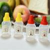 4pcs Set of Portable Tomato/Honey/Soy Sauce/Salad Squeeze Bottles/Lunch Sauce Bottles for Barbecue, the Best Partner for Lunch Boxes
