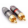 Musical Sound 2/8/24PCS RCA Connector Plug HiFi 24K Gold Plated RCA Connector Jack Adapter for 6mm Audio And Video Speaker CableGood Product