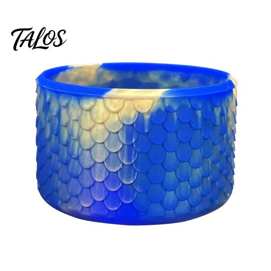 Portable Bottle Sleeve for Commute Silicone Cup Boot, Fish Scale Pattern Decor, Soft Elastic Water Protector Protective Sleeve, Anti-Slip Bottom Cover