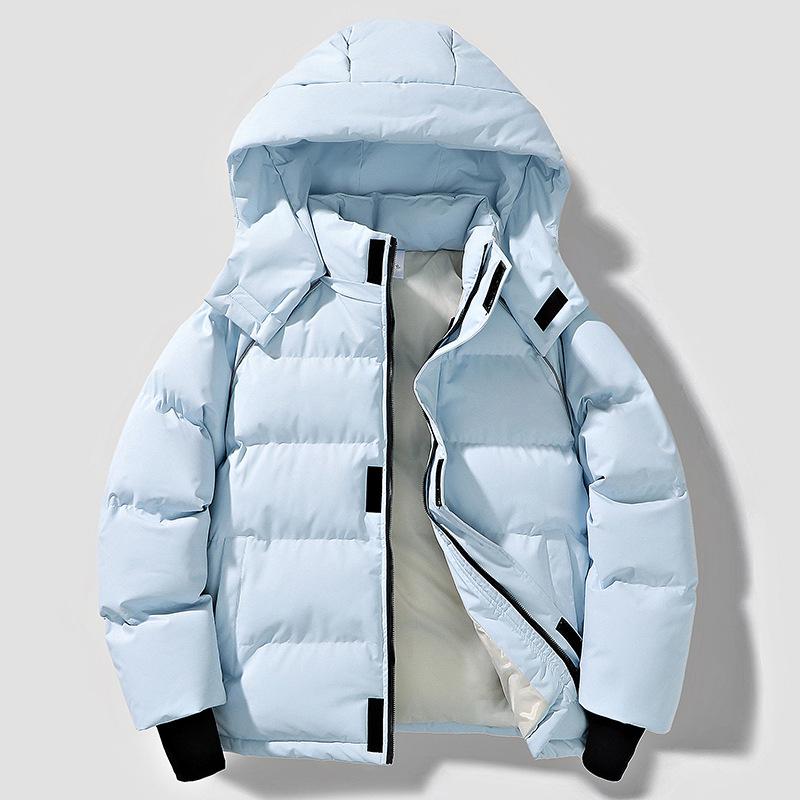 Men's and Women's New Winter Thickened Hooded Waterproof Padded Jacket Loose Couple Padded Jacket