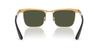 Ray-Ban Sunglasses Frame Color Sandblasted Legend Lens 56mm 0RB3875, (Front) Gold, Color Green,