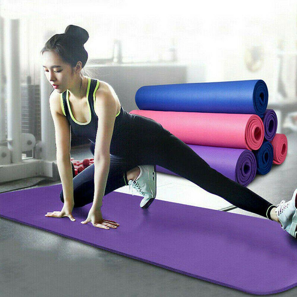 Premium Qualität 10mm Dicke Große Yogamatte Mit Hochdichter Rutschfester Oberfläche
