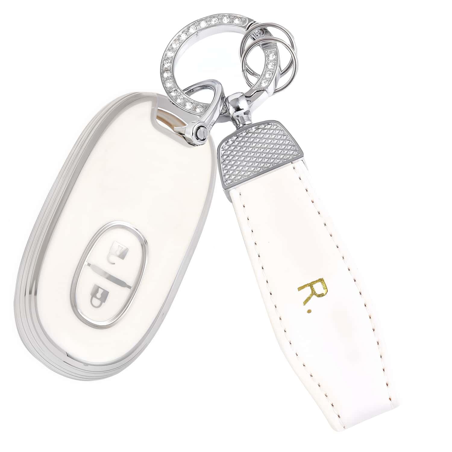 [YANMW] Alto key case compatible Suzuki Spacia Wagon R Stingray key case белый