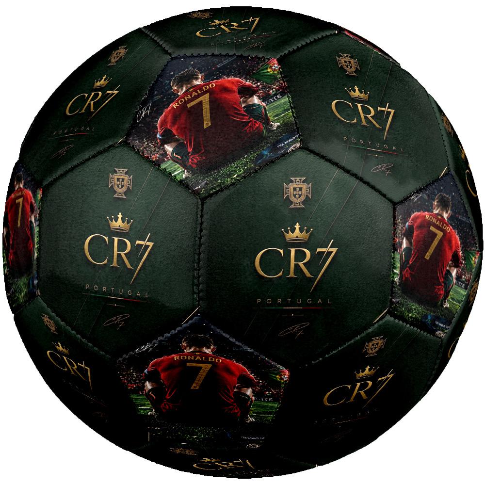 Ronaldo's Cr7 Portugal Legacy Size 5 Soccer Football Machine-Stitched Indoor/Outdoor Training and Matches Perfect Gift for Sports Enthusiasts