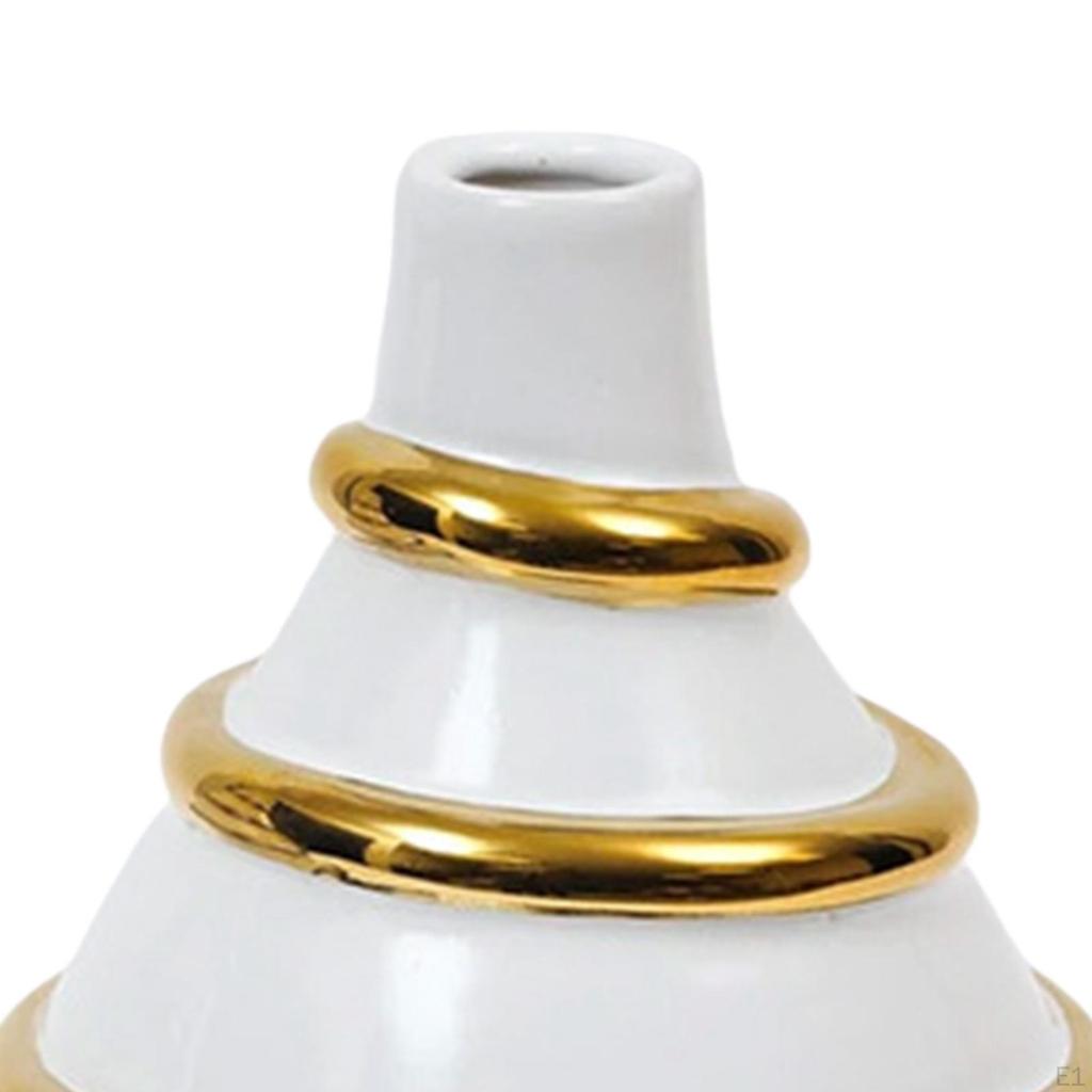 Flower Vase, Desktop Flowers Arrangement, Nordic Glossy Bud Vases Ornament for Bedroom Dining