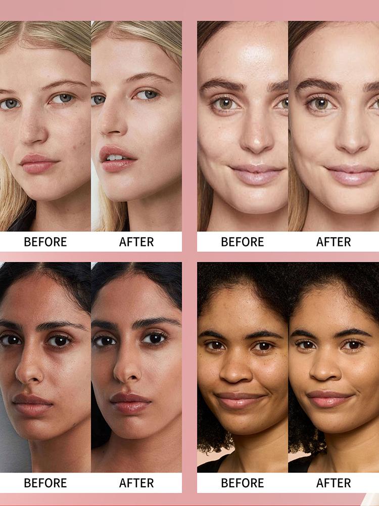 Air Cushion Concealer Liquid Foundation 6 odstínů Full Cover Foundation pro dlouhotrvající hydratační korektor