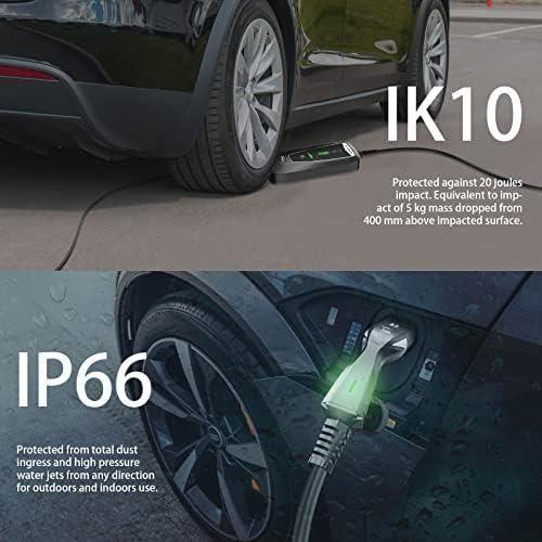 Teskee Chargeur EV Type 2 Portable EV Cars Home Station de Recharge pour Tous Les véhicules électriques et Voitures Hybrides Recharg