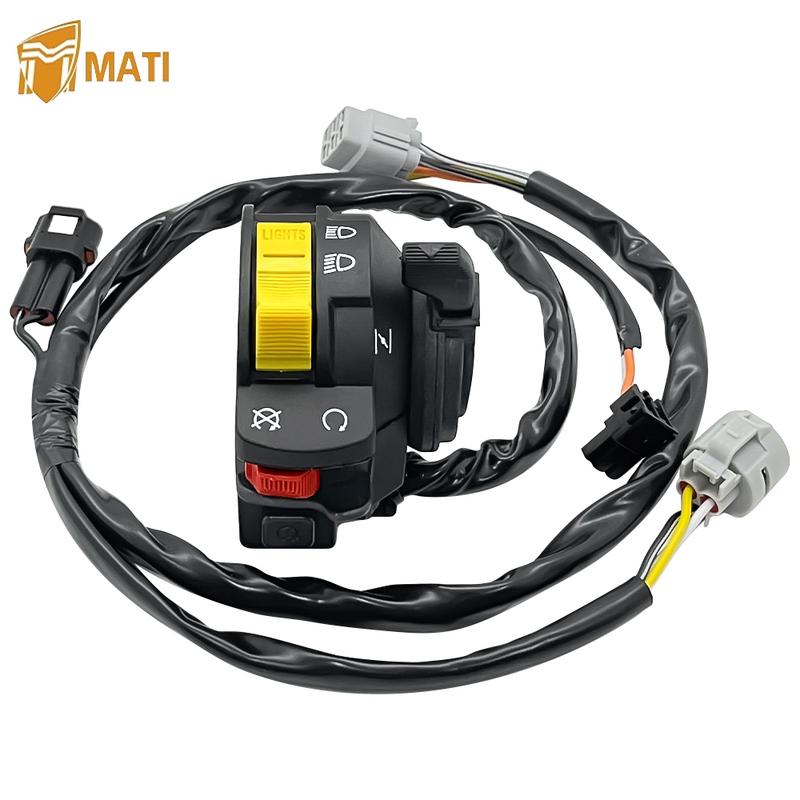 Left Handlebar Switch Start Stop Kill Headlight for Suzuki LTZ400 QuadSport Z 400 2005-2008 37400-07G22 37400-07G21 37400-07G20