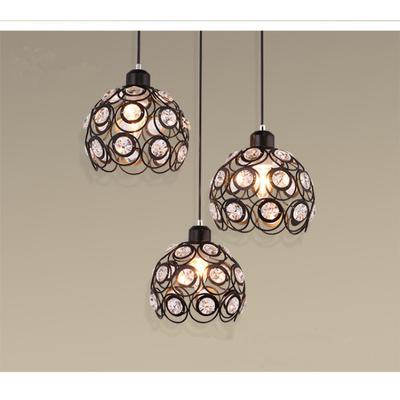 Modern Style Crystal Ceiling Lamp Hanging Pendant for Restaurant(Not Including Bulb)