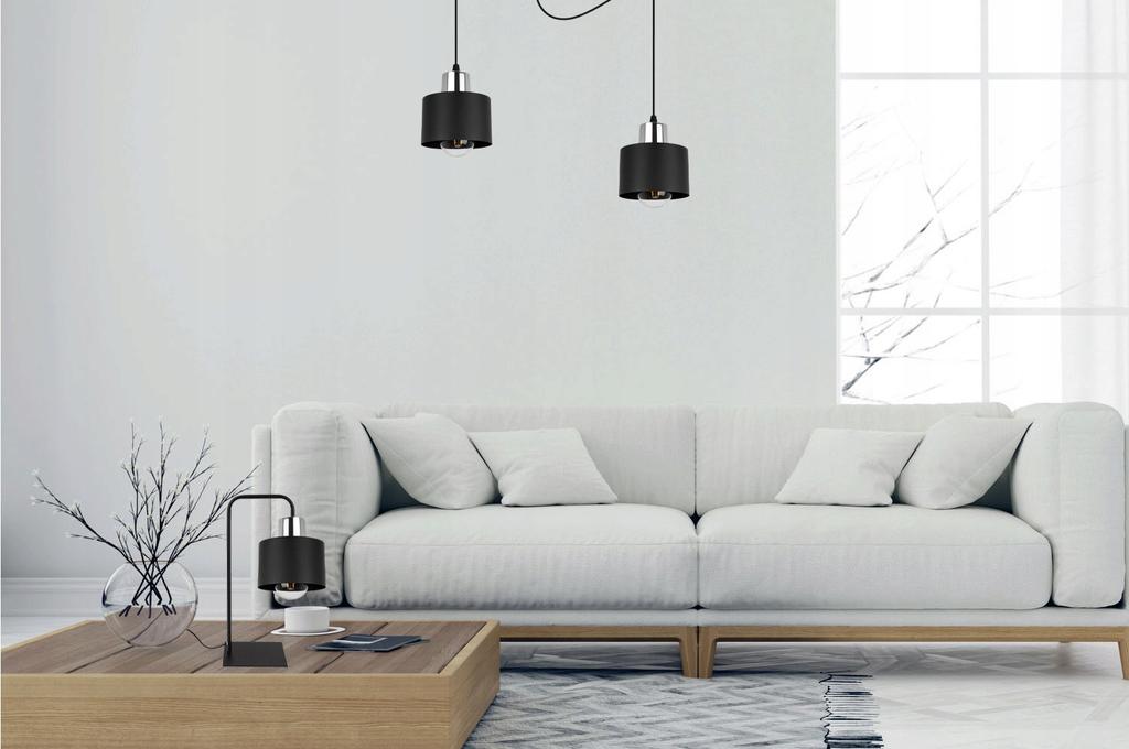 MODERN NIGHT TABLE LAMP BLACK LED LAMP