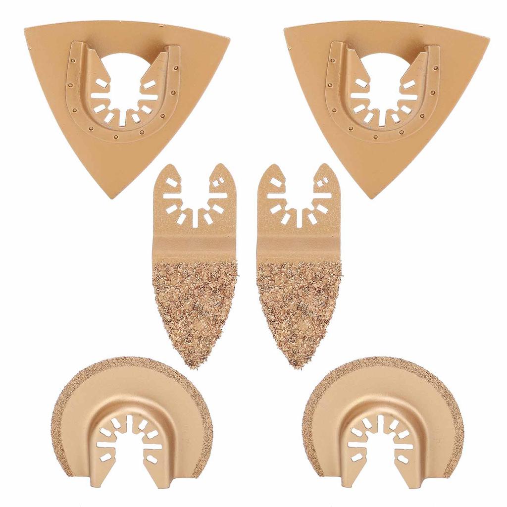 6PCS Hard Alloy Saw Blades Multifunctional Oscillating Saw Blades Tool Woodworking Supplies