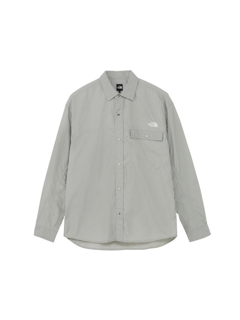The North Face Nuptse Meld Size Long Sleeve Shirt, Gray, XS,