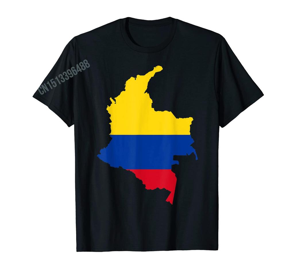 ZX More Design Columbia Flag Heartbeat Columbian Pride National Day TShirt For Men Women T Shirt Hip Hop Tops Cotton Tees