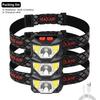 8 Modes Motion Sensor XPE+COB LED Headlamp Flashlight USB Rechargeable Waterproof Camping Head Lamp Running Fishing Headlight