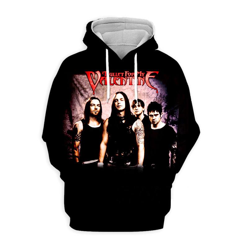 Bullet for My Valentine Rockband 3D-Druck Hoodies Herren Damen Übergroße Sweatshirts Hoodie Männliche Pullover Trainingsanzüge Herren Kleidung