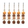 Pet Bird Chew Toy Natural Cornhusk Pinecone for Cockatiel Conure Cockatoos Teeth Grinding Toy for Cage Bird