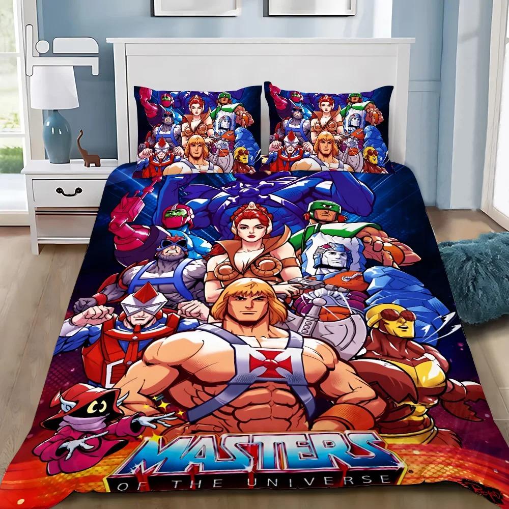 Duvet Cover Set H-He Man And The Masters of the Universe Bedding Set Bedroom Decoration Adult Boys Gift Single Double Size