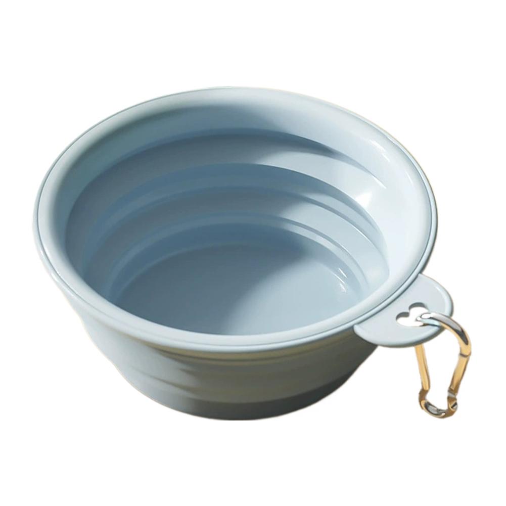 350ml/1000ml Collapsible Dog Bowl Outdoor Travel Pet Drinking Bowl for Dog Cats Folding Silicone Bowl Puppy Food Container