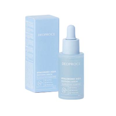 Hyaluronic Aqua Soothing Serum Ampoule 30ml - Intensive Moisture Infusion & Cooling Relief for Dewy Skin