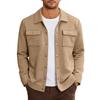 Men's Relaxed-Fit Casual Jacket Long-Sleeve Outerwear