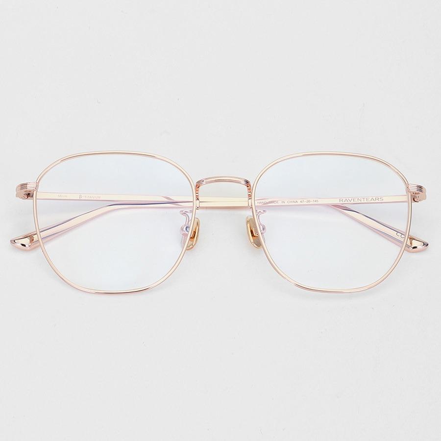 Leibeuntieolseu Movie Metal Eyeglass Frames Rose Gold Col.4