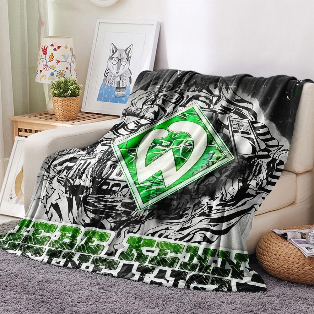 SV Werder Bremen Flanelldecke, Hohe Qualität, Bequem für alle Jahreszeiten, Heimdekoration, Wärme und Komfort