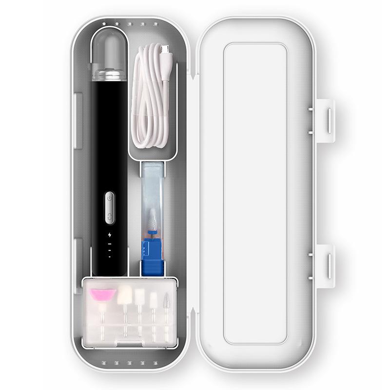 

Электрическая машинка для маникюра - Портативный маникюрный набор с USB-зарядкой для снятия гель-лака и ухода за акриловыми ногтями чёрный