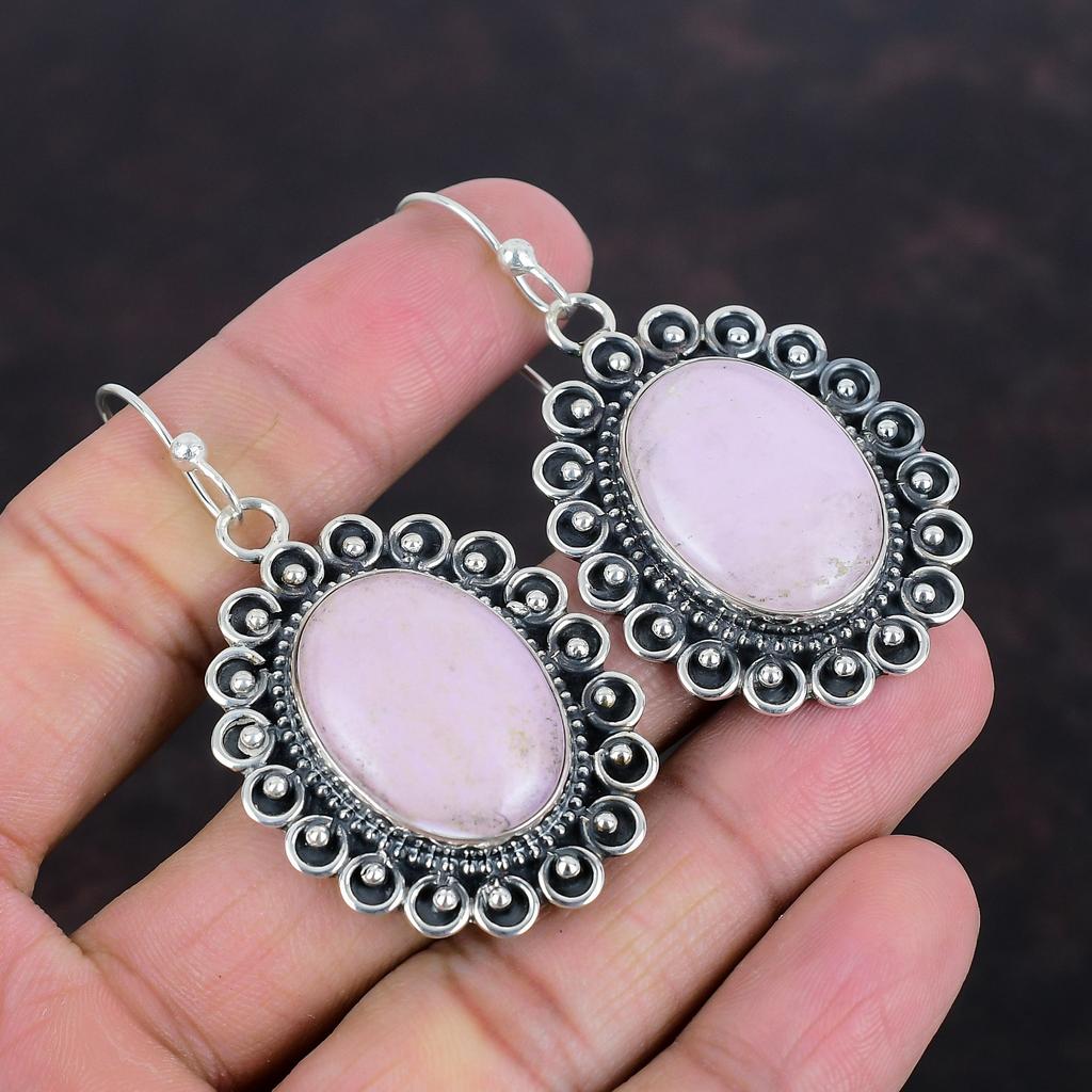 Phosphosiderite Earring 925 Sterling Silver Earrings Handmade Earring Phosphosiderite Gemstone Jewelry Latest Design Earring Gifts For Mom