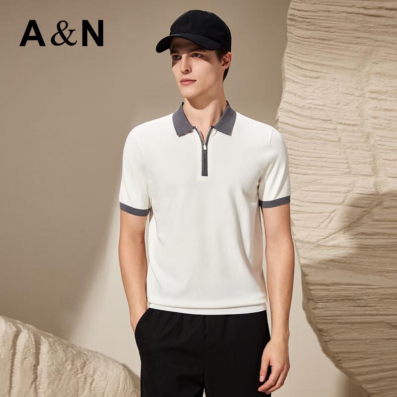 Antonio Men's Wool Blend Short Sleeve Knit Polo Shirt