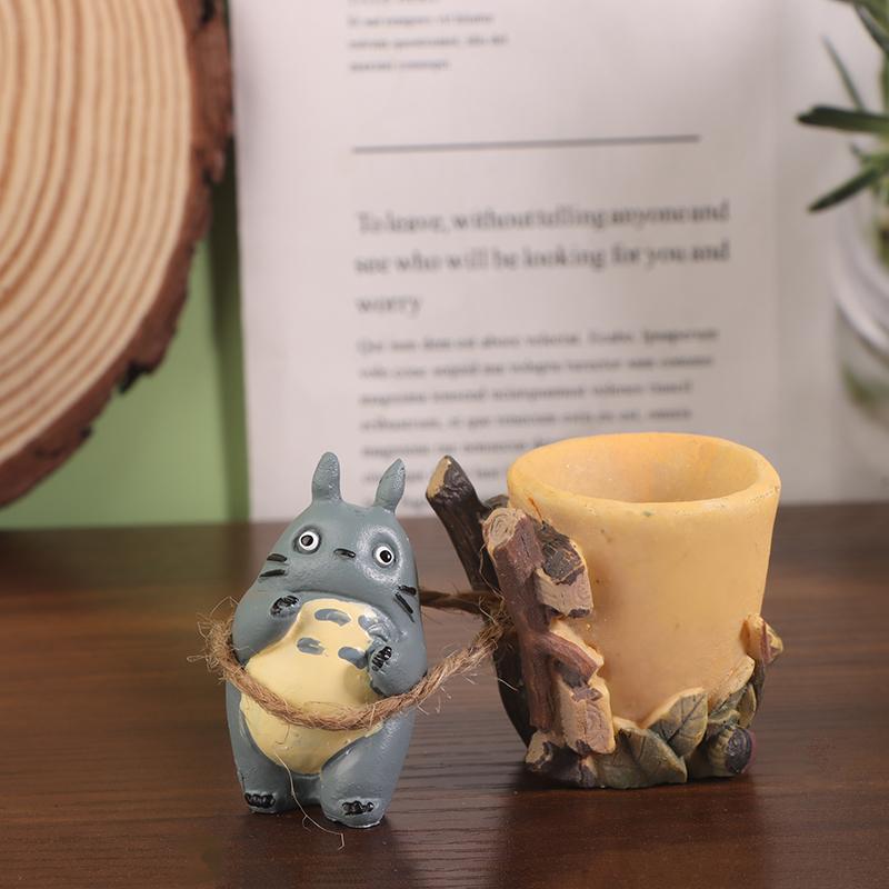 

Віднесені духами Мультяшна Рослина Тоторо Триколісний велосипед Квітковий горщик Прикраси Сукулентний Подарунок Квітка Стіл Милий Декор