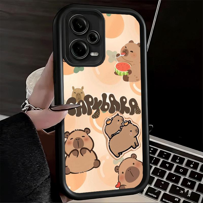 Funny Capybara Cartoon Cute Soft Phone Case for Xiaomi Poco X7 X6 X5 Pro X4 Gt X3 F7 Ultra M8 M7 Redmi 15C 15 14C 13 13C 12 12C