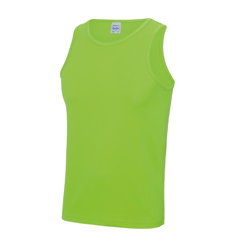 AWDis Just Cool Mens Sports Gym Plain Tank / Vest Top