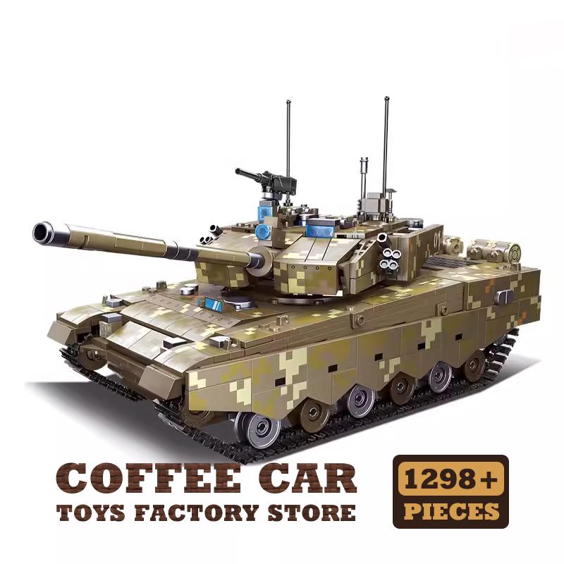 

99A Main Battle Tank Building Bricks Plastic Model Armored Vehicle Military MOC Blocks Set Soldier Car Toys Boys Kids Adult Gift