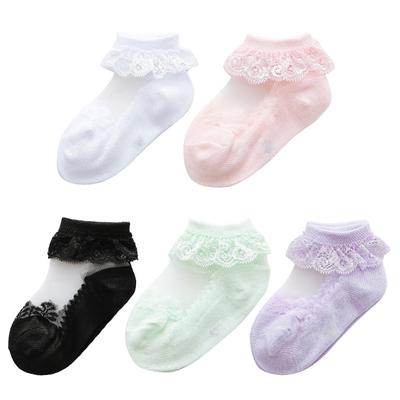 Lace Socks for Baby Toddler Girls Princess Mesh Socks Sweet Lace Hose Socks 0-4Y Child Photo Props Summer Thin Stockings