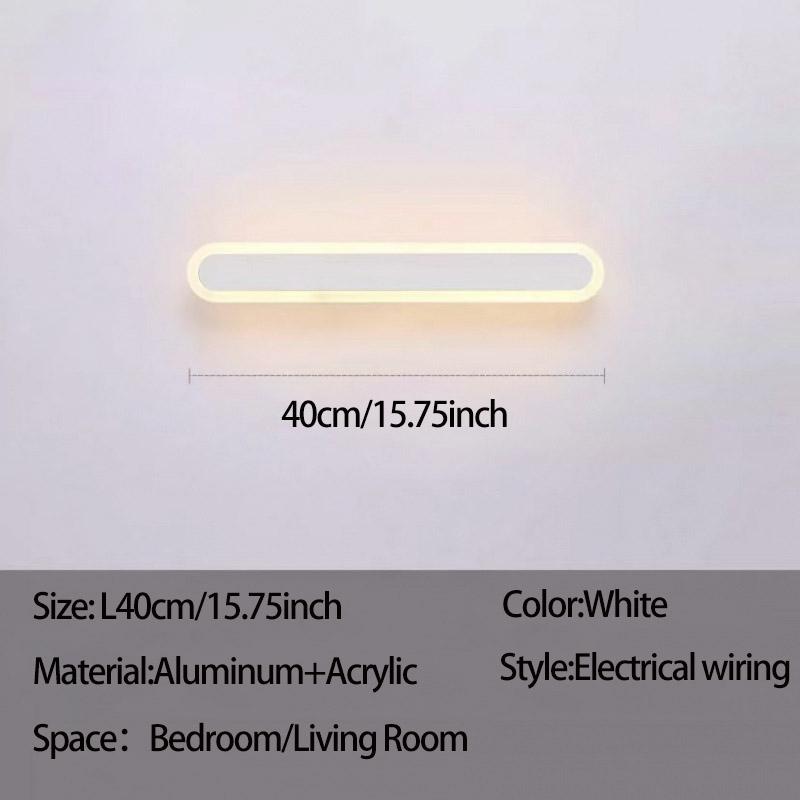 Modern LED Indoor Long Wall Light Nordic Line Sconce Long Wall Lamp Living Room Background Corridor Beside Decorate Lighting