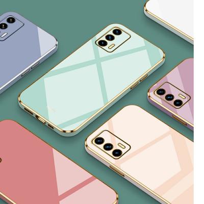 Für Realme GT-Hülle, luxuriöse quadratische Beschichtung, Realme GT Neo-Telefonhülle, GT Neo Flash-Hülle, GT Neo2T GT5G, stoßfeste Silikon-Rückseite