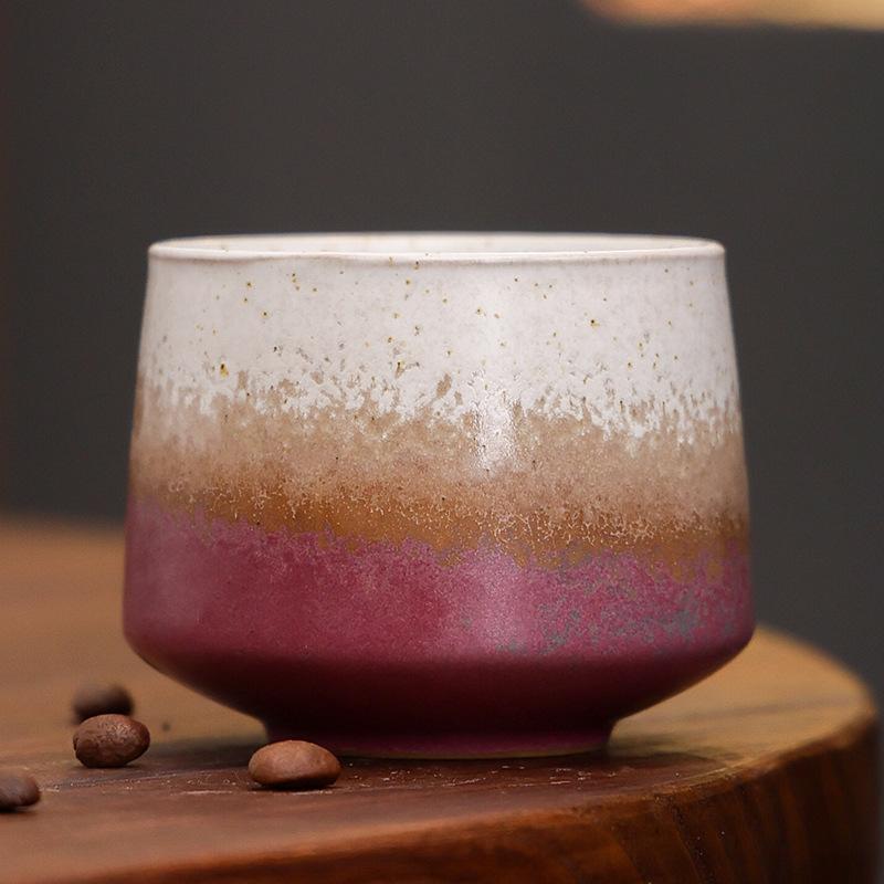 Ceramic Cup Kiln Change Cup Master Cup Japanese Teacup Coarse Pottery Retro Concentrated Coffee Mug Single Mug