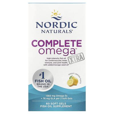 Complete Omega Xtra, Lemon, 60 Soft Gels (680 Mg Per Soft Gel)
