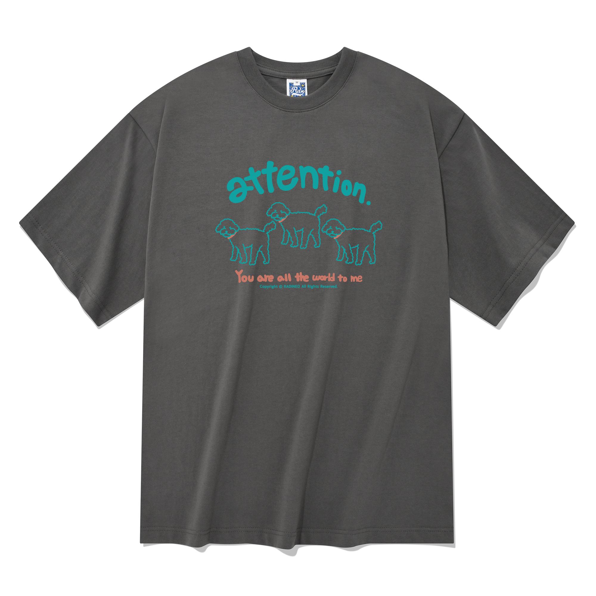 Radineo Attention Short Sleeve T-Shirt Gray Xl