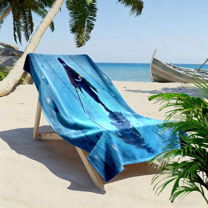 Dynamic Duo Power Mystery Beach Towel Beach Soft Swim Quickdrying Swim Towel Outdoor Pool Towel Travel and Vacation Towels Outdoor Picnic Beach Mat