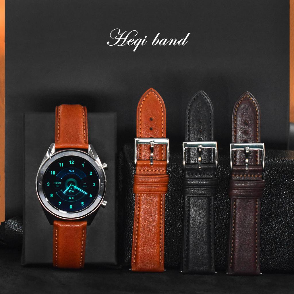 Orologio in Vera Pelle di Vacchetta con Pelle conciata al Vegetale, Adatto per Huawei Samsung Dw Cardi Cinturini per Orologi da Uomo e da Donna