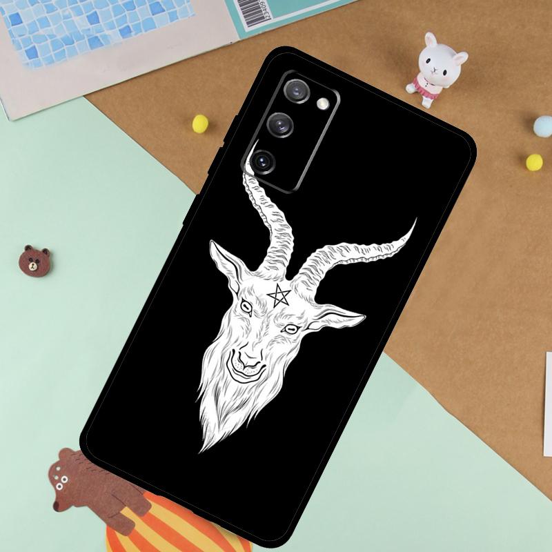 Goat Head Satan Soft Case For Samsung Galaxy S24 Ultra S9 S10 S20 S22 S21 Plus S23 FE S25 Ultra Funda Cover