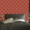 Christmas Autumn Plaid Wallpaper Red and Orange 50x1000