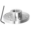 4-Inch Steel Wood Lathe Face Plate 1 Inch X 8 Tpi Threaded With Set Screws