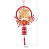 Flocking Chinese Lucky Character Pendants Spring Festival Hanging Decoration  Party Supplies