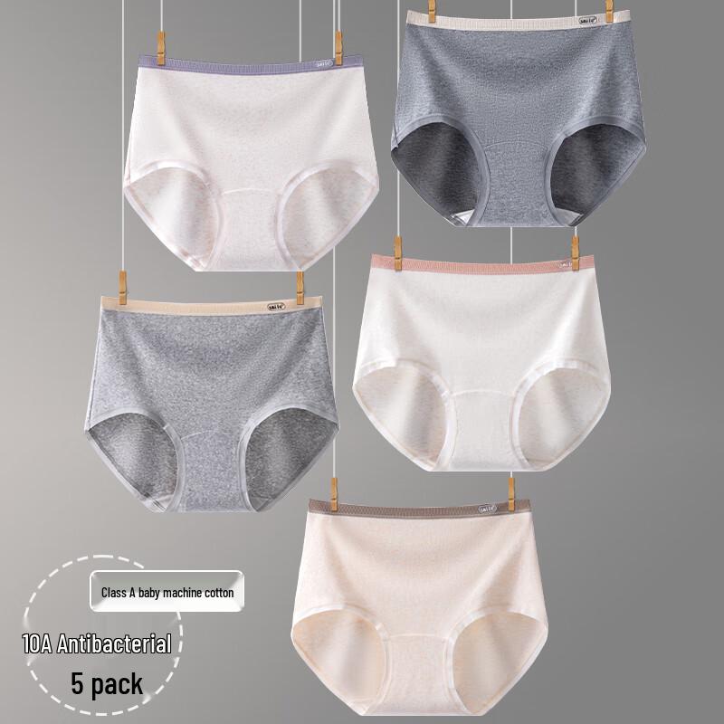LANGSHA Women's Cotton High-Waist Briefs 3-Pack