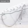 1PCS Luxurious Diamond DIY Heart Star Pearl Shoe Chain Punk Original Detachable Studded Pentagram Shoe Accessories Jewelry Penda