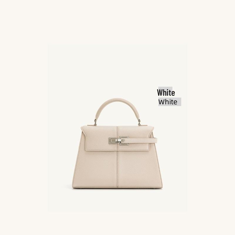 

JWPEI Трапециевидная женская универсальная сумка из натуральной кожи белый