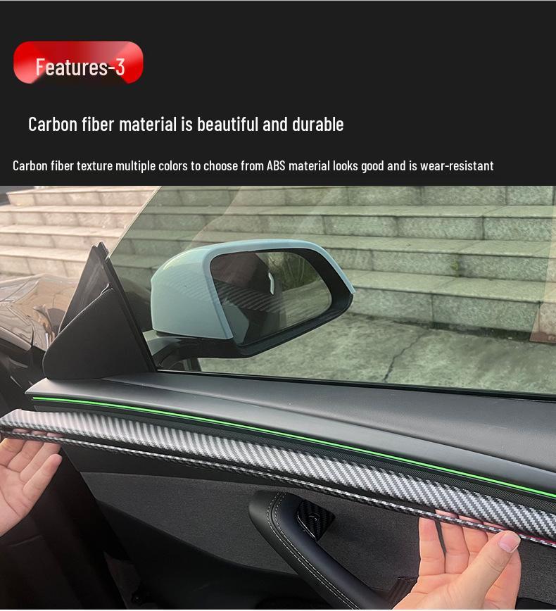 Tesla Model Y Refresh Door Panel Trim Cover - Interior Modification Accessory